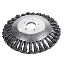 150mm Weed Trimmer Head Lawn Mower Sharpener Grass Weeder Steel Brush Head