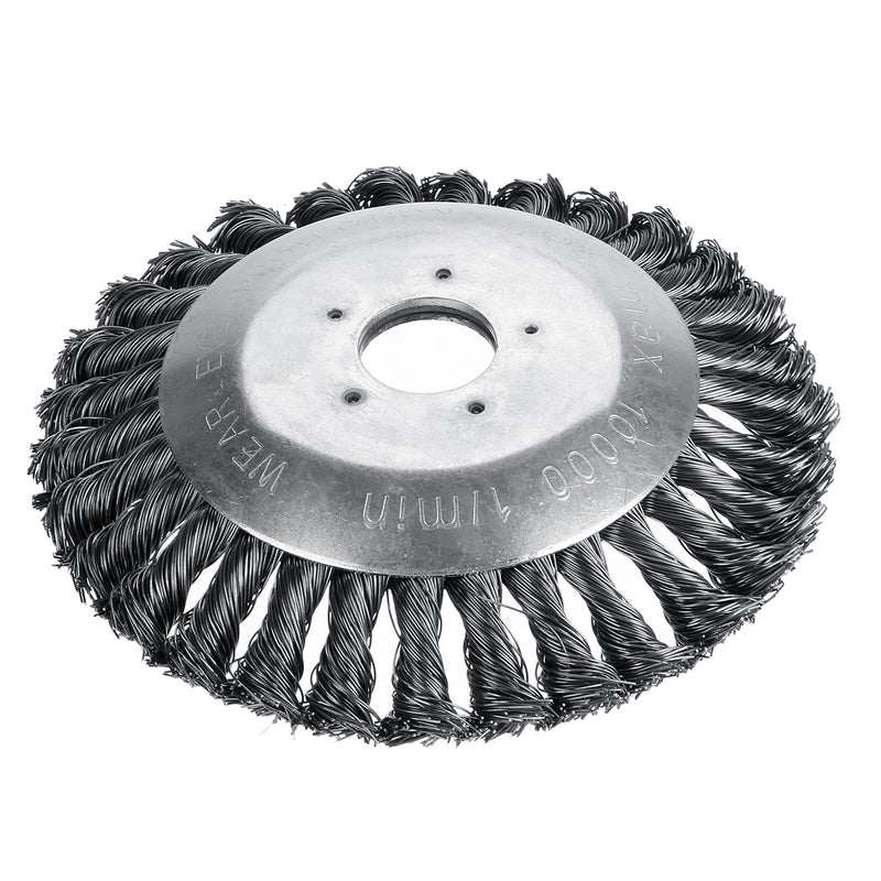 150mm Weed Trimmer Head Lawn Mower Sharpener Grass Weeder Steel Brush Head