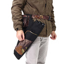 3 Tube Hip Quiver Archery Holder Bag with Adjustable Waist Belt Black