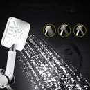 3 Gear Adjustment ABS Shower Head Handheld Bathroom Massage Square Shower Head