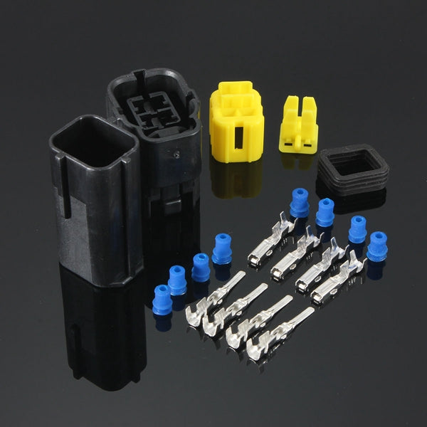4 Pin Way Male Female Terminals Electrical Wire Connector Plug Set Marine Car Truck Kit