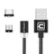 Cafele Nylon LED Magnetic Type-C Micro USB Data Cable For Pocophone f1 Oneplus 6t S9 Note9 P20
