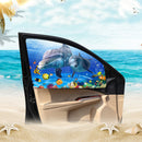 Cartoon Magnetic Car Curtain Adjustable Sun Shade Visor Car Window Sun Blocks Baby UV Rays Protection
