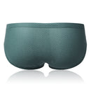 Bikini Brief Solid Color Jacquard Breathable Swimsuits for Men Swimwear