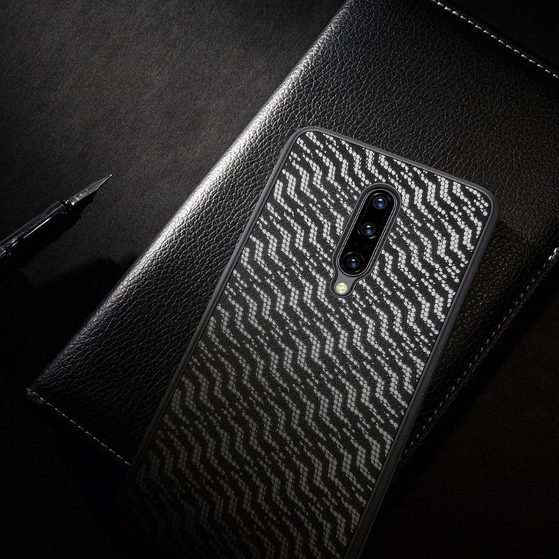 NILLKIN Reflective Shining Lights Dynamic Fashion Woven Polyester Mesh Anti-fingerprint Protective Case for OnePlus 7 Pro
