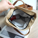 KCASA KC-LG067 Large Capacity Canvas Lunch Tote Bag Travel Picnic Food Storage Shopping Bag Handbag