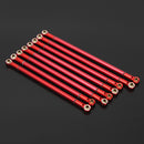 8Pcs Red Axial Scx10 Aluminum Upgrad Alloy Rod Holder 313MM Wheelbase