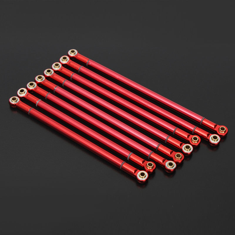 8Pcs Red Axial Scx10 Aluminum Upgrad Alloy Rod Holder 313MM Wheelbase