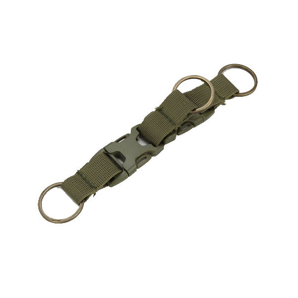 Outdoor Multi-function Ribbon Keychain EDC Tactical Key Ring Camping Hunting Key Chain