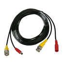 Hiseeu 59ft 18m BNC+DC 2-in-1 12V CCTV Cable for Analog AHD CVI CCTV Camera DVR Kit Video Power Cable