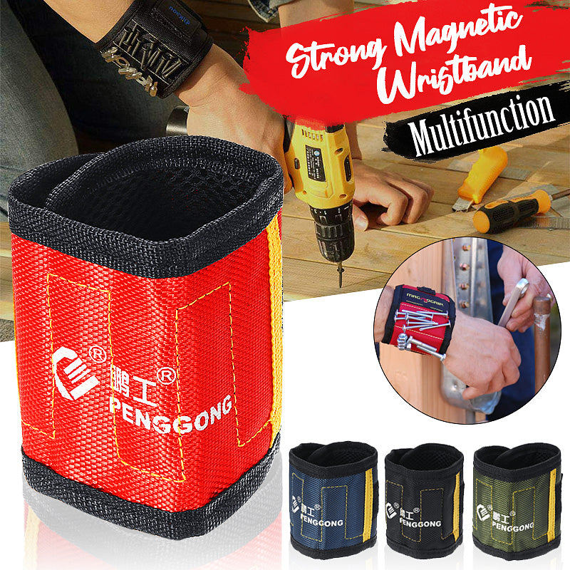 Magnetic Wrist Band Magnet Strap Tool Holder Belt Screws Bolt Nuts Nails
