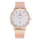Fashion Couple Quartz Watch Casual Rose Gold Mesh Band Wrist Watch