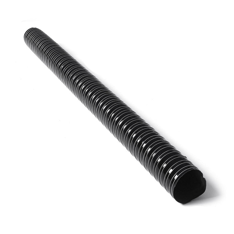 Black Air Ducting Pipe Flexible Silicone Hose 1M Length Hot And Cold Cooling Transfer Extractor