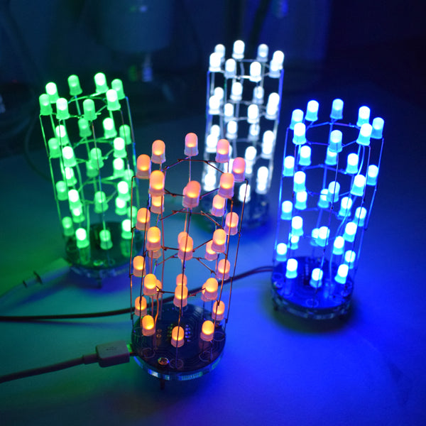 Geekcreit DIY Mini Star Flashing LED Cylinder Kit With 23 Flashing Mode