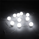 10PCS Hollywood Style Pure White LED Vanity Mirror Light Bulb Kit With Dimmer Controller for Makeup Dressing