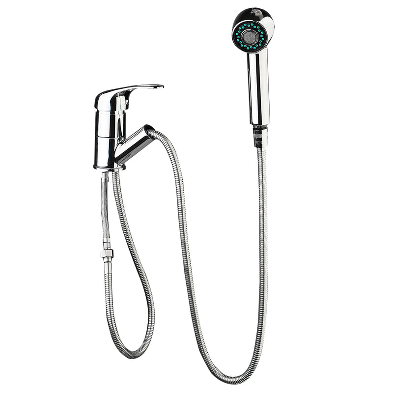 Copper Pull Out Sprayer Kitchen Faucet Stream&Spray 2 Water Mode Single Lever Handle Basin Sink Faucet Hot Cold Mixer Tap