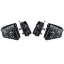 Motorcycle Saddlebags Rider Panniers Luggage with Kettle Bag PU Leather Universal Black
