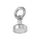 Effetool 20mm 9kg Neodymium Recovery Magnet Metal Detector Eyebolt Circular Ring Magnet