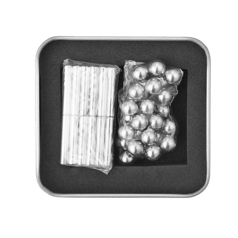 63Pcs Neodymium Magnetic Bars Metal Balls Permanent Magnet Pressure Relief Neodymium Magnet