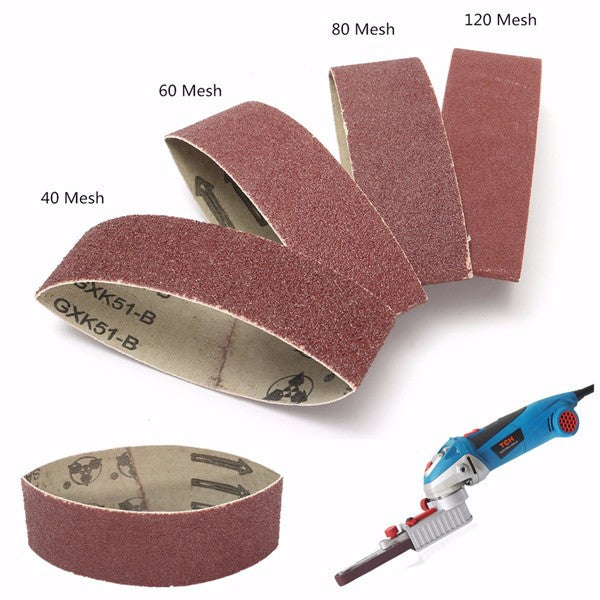 40x305mm 40/60/80/120 Grit Aluminium Oxide Sanding Belts Zirconia Abrasive Tools