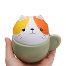 Cooland Squishy Cup Cat Kitten Pet Animal 10.5*9.6*8CM Soft Slow Rising With Packaging Collection Gift Toy