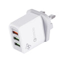 Bakeey Multi Port QC3.0 3A Fast Charging USB Charger Adapter For iPhone 8 Plus XS 11 Pro Oneplus 7T Pro Huawei P30 Pro Mate 30 5G