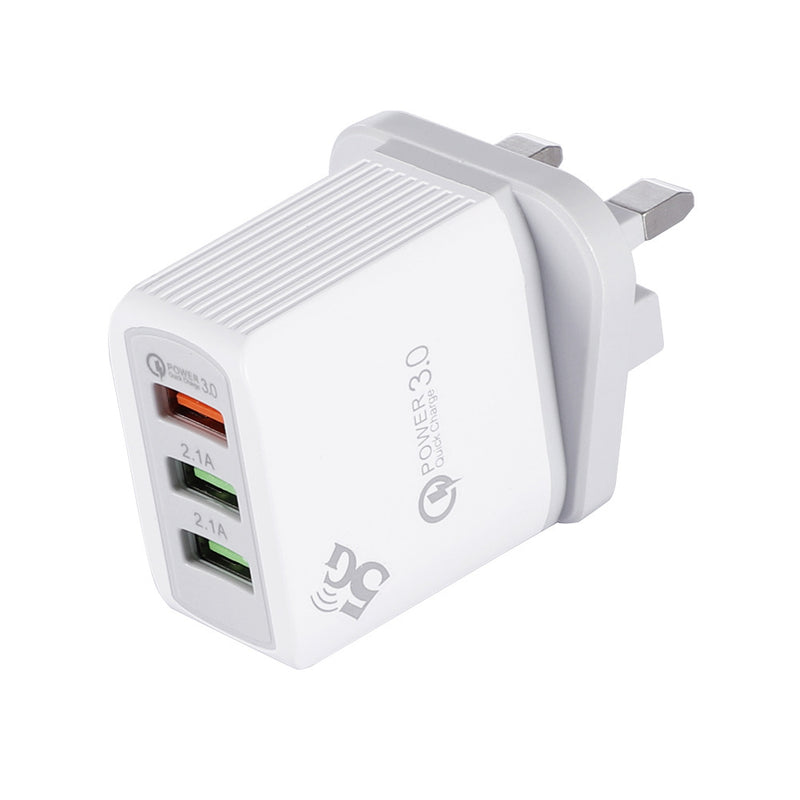 Bakeey Multi Port QC3.0 3A Fast Charging USB Charger Adapter For iPhone 8 Plus XS 11 Pro Oneplus 7T Pro Huawei P30 Pro Mate 30 5G