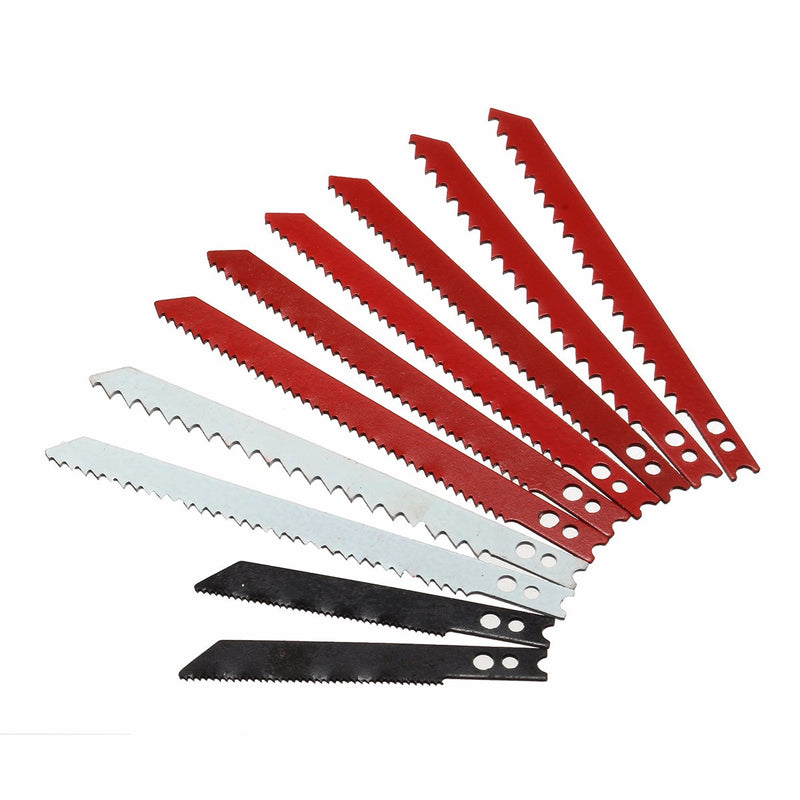 10pcs Saw Blade Set for Black and Decker Jigsaw Metal Plastic Wood Blades