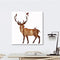 Miico Hand Painted Oil Paintings Simple Style-B Side Face Deer Wall Art For Home Decoration Painting
