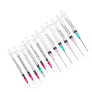 50Pcs/Set Dispensing Needle Kits Blunt Tip Syringe Needles Cap for Refilling and Measuring Liquids Industrial Glue Applicator