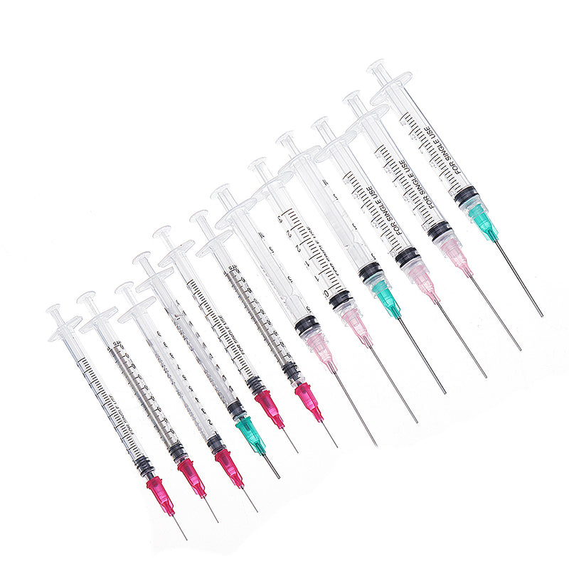 50Pcs/Set Dispensing Needle Kits Blunt Tip Syringe Needles Cap for Refilling and Measuring Liquids Industrial Glue Applicator