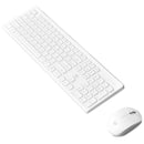 FD IK7300 2.4GHz Wireless Keyboard & Mouse Combo Set 104 Keys Silent Concave Button Keyboard 1600DPI IC Control Mouse with USB Receiver for Computer Laptop PC