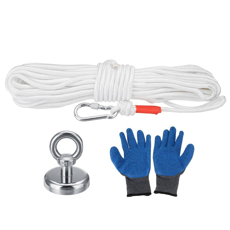 98kg 48mm Neodymium Recovery Magnet Salvage Recovery Fishing Magnet for Detecting Metal Treasure