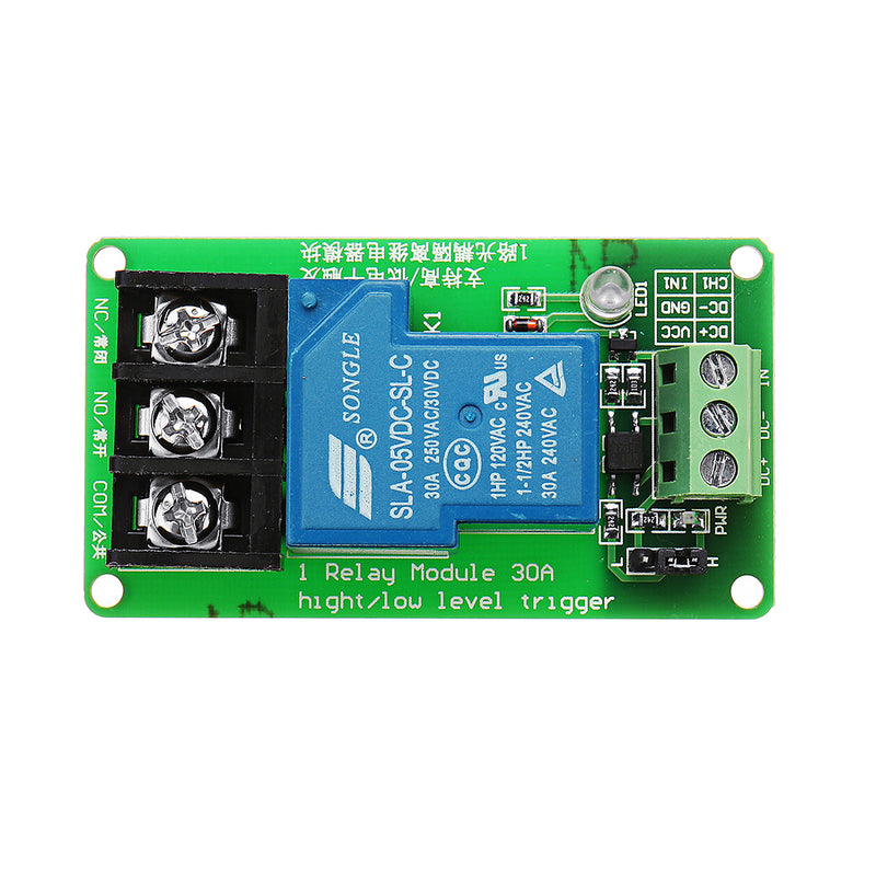 5V 1 Channel 30A Optocoupler Isolation Support High and Low Level Trigger Switch Relay Module
