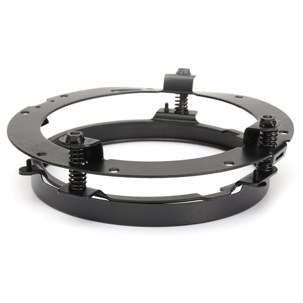 7 Inch Round LED Motorcycle Headlight Mounting Bracket Black For Harley Davidson