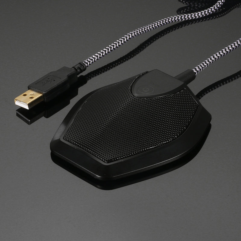 Yanmai G11 USB Wired Omnidirectional Condenser Microphone with Touch Mute Button for Business Conference