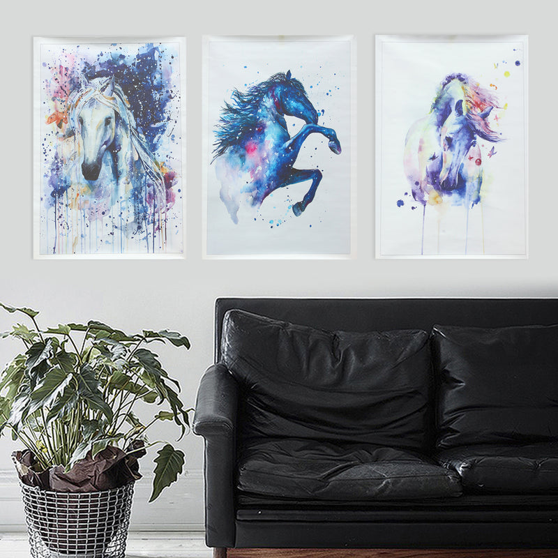 Watercolour Fairy Horse Picture Canvas Unframed Paintings Abstract Wall Art Decor