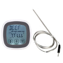 Touch Screen Thermometer Electronic Timer Barbecue Food Thermometer Kitchen Oven Probe Thermometer