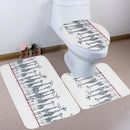 180x180cm Giraffe Bath Fabric Shower Curtains Waterproof Lid Toilet Cover Mat