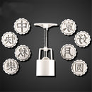 50g 8 Style Moon Cake Mould Mid-autumn Festival Pastry Mold Hand Pressure Baking Tool