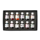 12PCS 7ml Glass Dip Pen Non-carbon Ink Set Fountain Writing Signature Box Gift Glass Sign Pen
