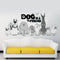 30*90 CM Cute Dogs  Wall Stickers Background Wall Stickers