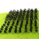 30/50Pcs Mini Green Trees Architecture Micro Landscape Scenery Railway Model Decorations