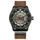 CURREN 8301 Date Display Clock Quartz Watches Business Style Leather Strap Men Wrist Watch