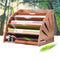 5 Layers Fan Shaped Wooden File Holder Bookshelf Desktop Organizer Storage Shelf A4 File Tray Books Holder Office School Home Supplies