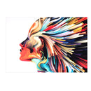 Canvas Girl Face Paintings Wall Art Pictures HD Prints Watercolor Abstract Posters