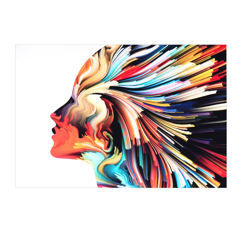 Canvas Girl Face Paintings Wall Art Pictures HD Prints Watercolor Abstract Posters