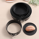 Non-stick Coated Round DIY Cake Pan Tray Tin Bakeware Loose Bottom Base 6 Size