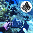 Diving Light Butterfly Clamp Mount Holder For Dive Flashlight