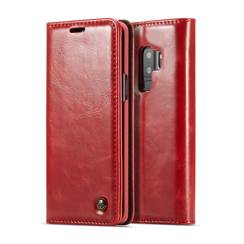 Caseme Wallet Kickstand Protective Case For Samsung Galaxy S9 Plus Magnetic Flip Card Slots